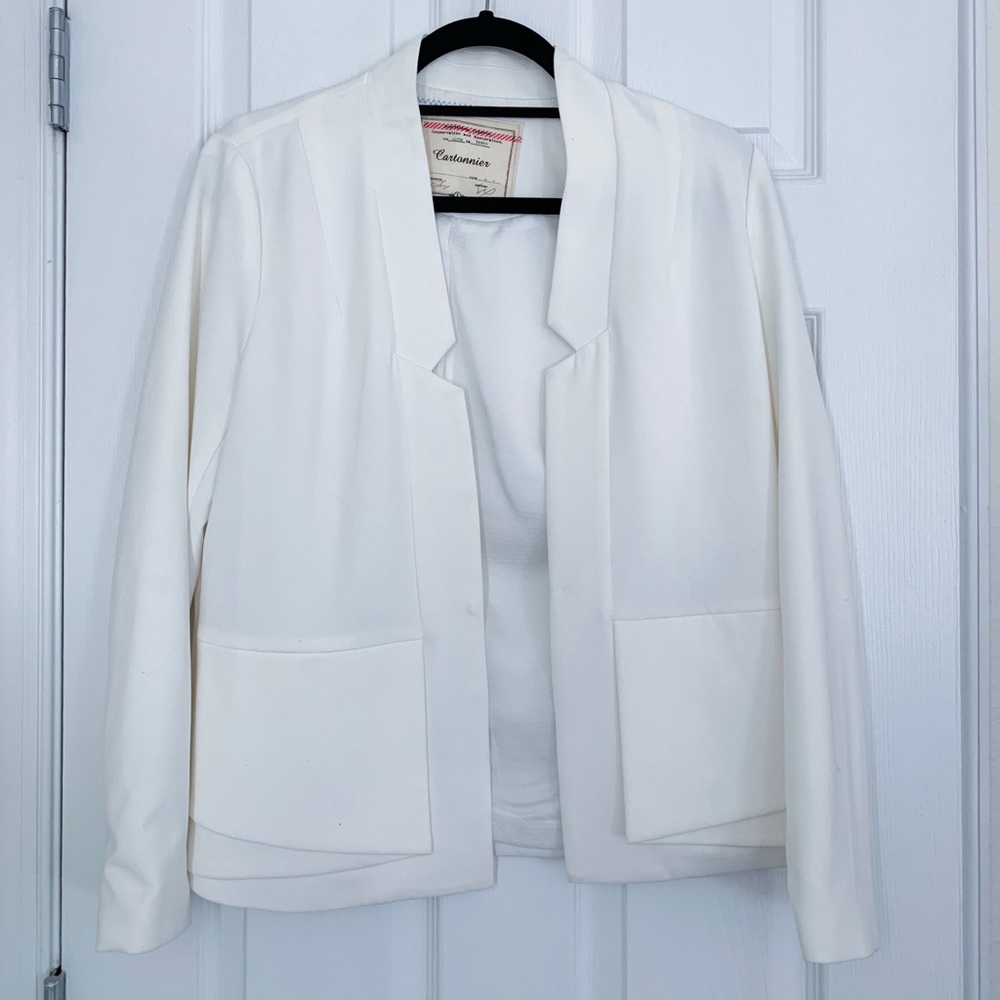Sleek white blazer